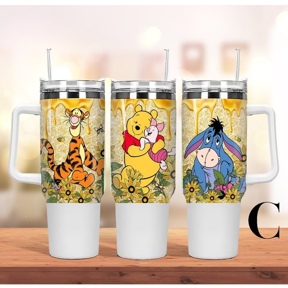 Disney Winnie the Pooh Brand new 40 oz double wall stainless travel offi… - Picture 12 of 16